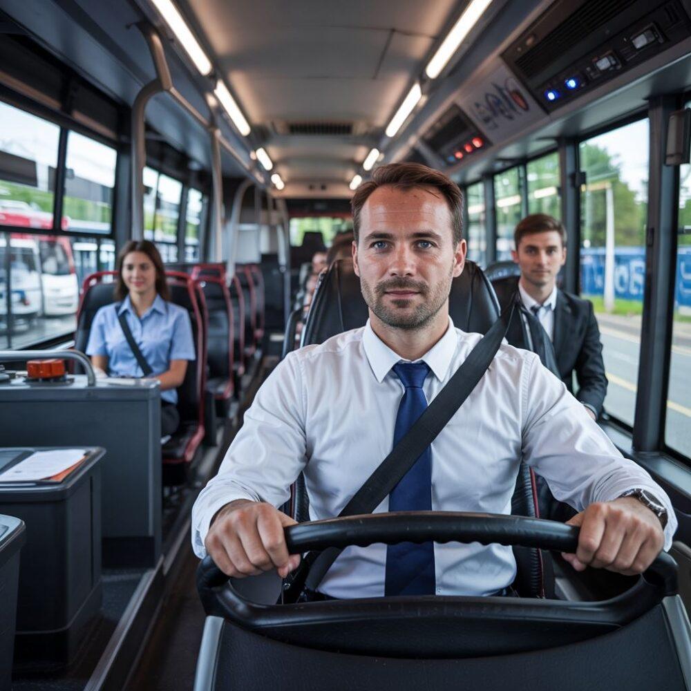 Autobus w ruchu miejskim