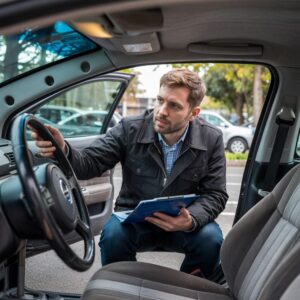 Inspekcja silnika samochodu