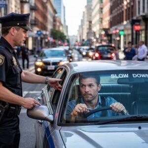 Policja pisze mandat