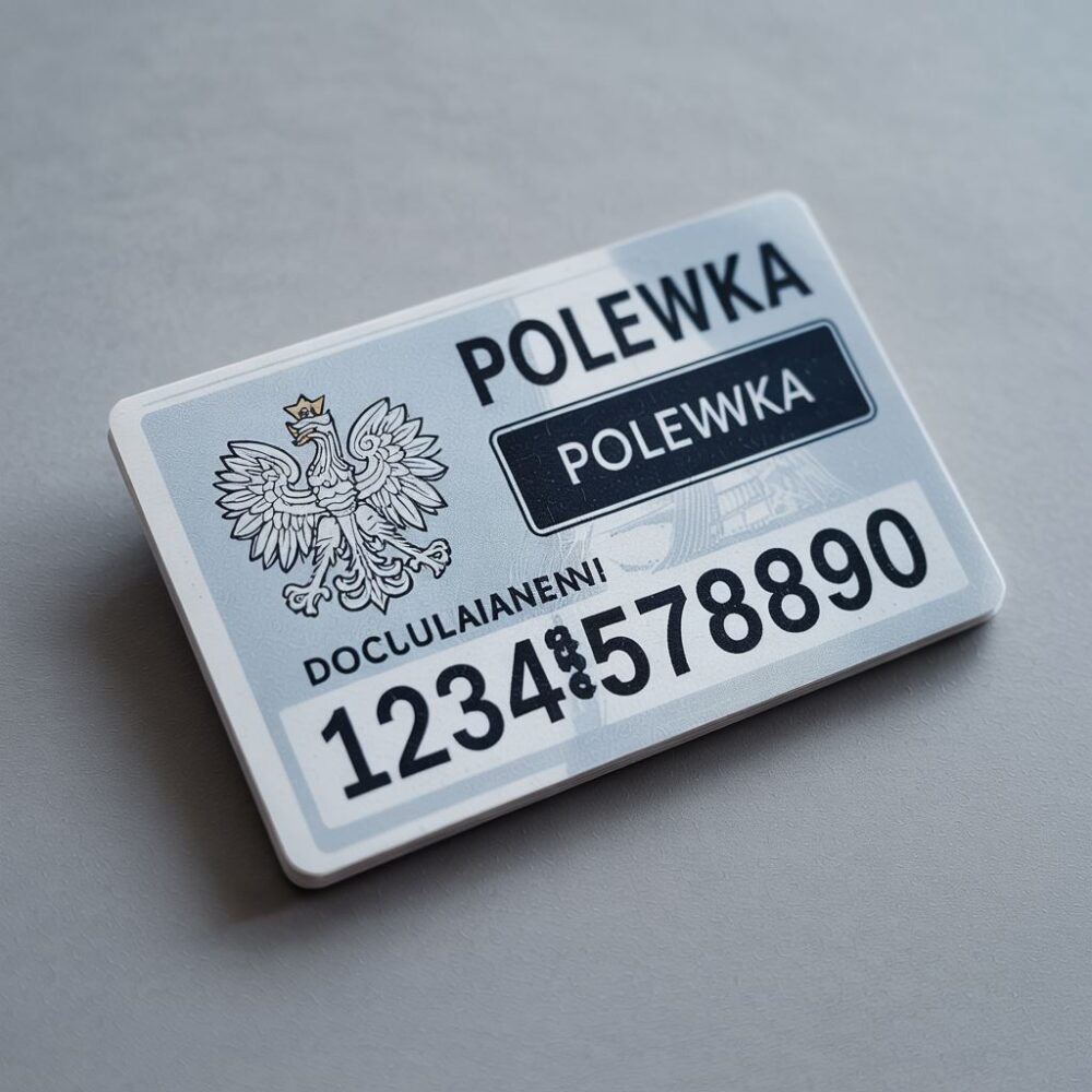 Prawko z widocznym numerem blankietu