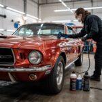 detale polerowanego lakieru