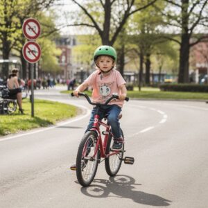 dziecko na rowerze