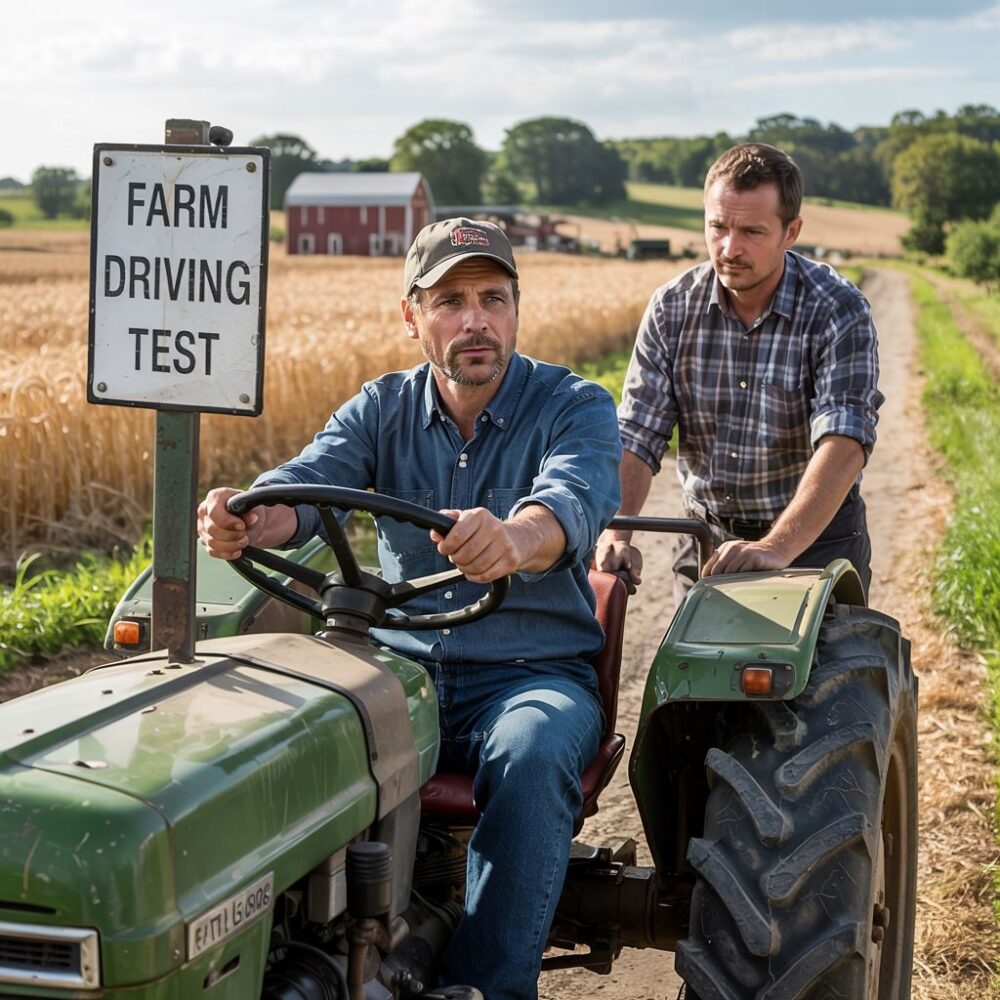 instruktor nauki jazdy traktor