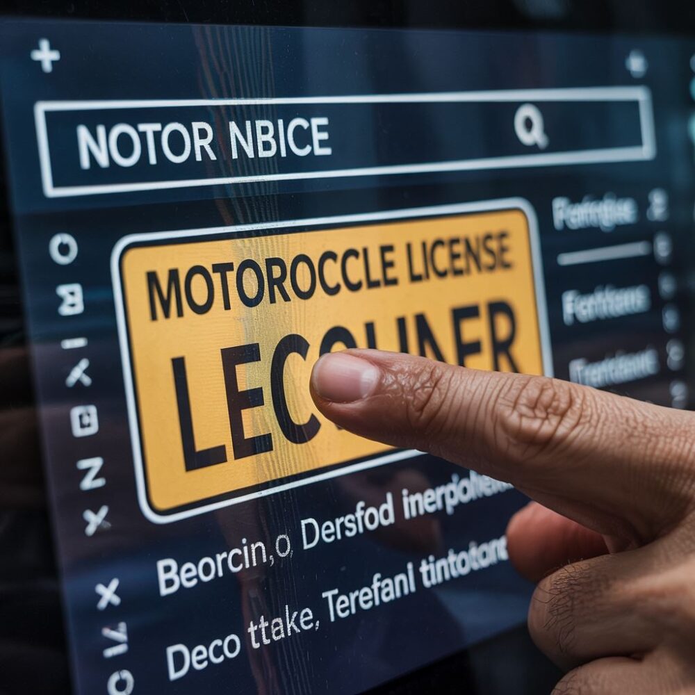 karta motorowerowa w ręce
