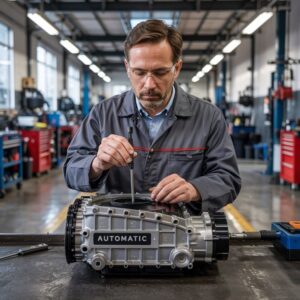 kontrola dźwigni zmiany biegów