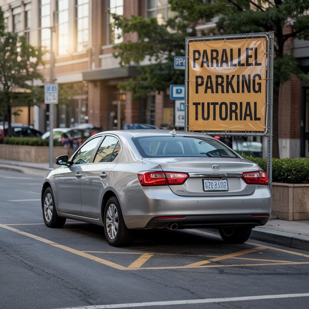 samochód między autami