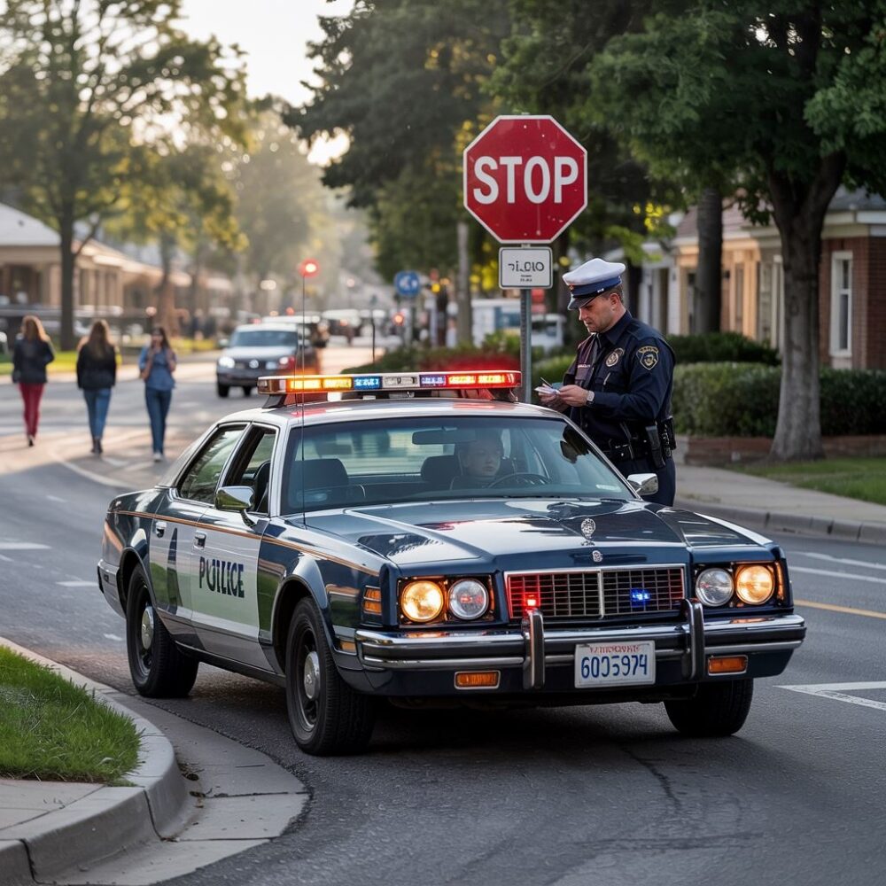 skrzyżowanie z znakiem stop