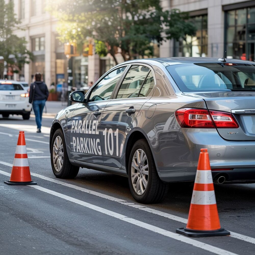 ulica miejska parkowanie